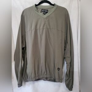 Footjoy Green Long Sleeve Pullover Golf Windbreak Track Jacket Large